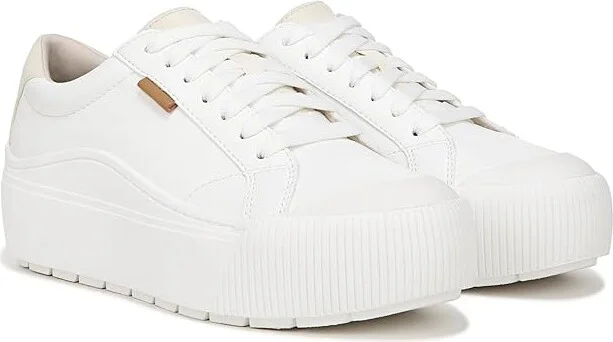 Dr. Scholl's Time Max Platform Sneaker Women's Shoes White Smooth : 10 M