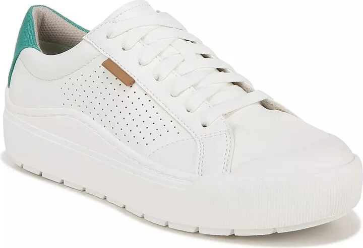 White/Green Fabric & Synthetic