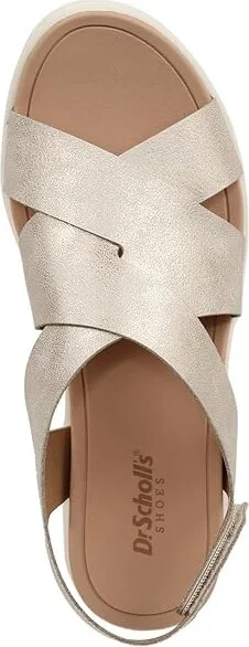 Dr. Scholl's Time Sea Sandal Women's Sandals Light Gold : 7.5 M, Leather - Image 2