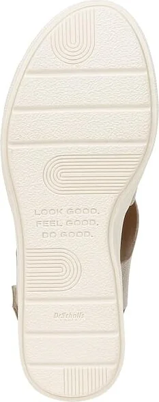 Dr. Scholl's Time Sea Sandal Women's Sandals Light Gold : 7.5 M, Leather - Image 3