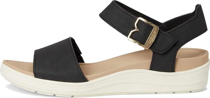Dr. Scholl's Time Sky Women's Wedge Shoes Black Smooth : 9.5 M, Canvas/Textile - Image 6