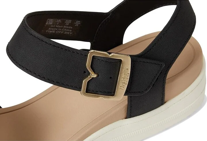 Dr. Scholl's Time Sky Women's Wedge Shoes Black Smooth : 9.5 M, Canvas/Textile - Image 7