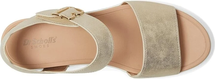 Dr. Scholl's Time Sky Women's Wedge Shoes Gold Smooth : 10 M, Canvas/Textile - Image 2