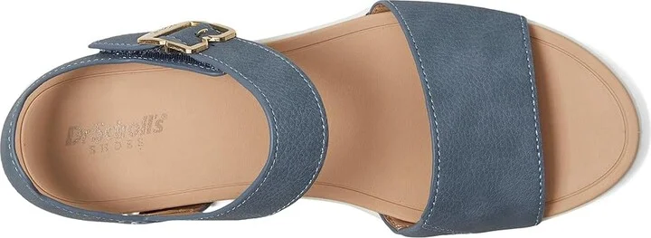 Dr. Scholl's Time Sky Women's Wedge Shoes Oxide Blue Smooth : 11 M, Canvas/Textile - Image 2
