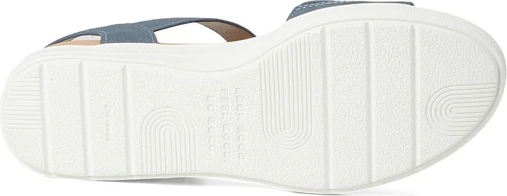Dr. Scholl's Time Sky Women's Wedge Shoes Oxide Blue Smooth : 11 M, Canvas/Textile - Image 3