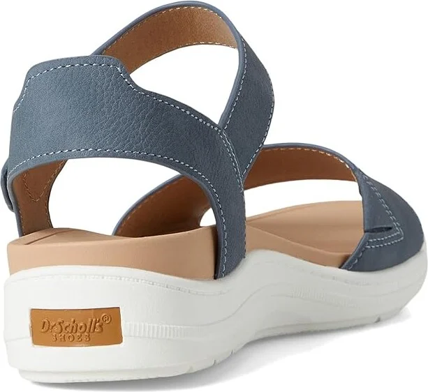 Dr. Scholl's Time Sky Women's Wedge Shoes Oxide Blue Smooth : 11 M, Canvas/Textile - Image 4
