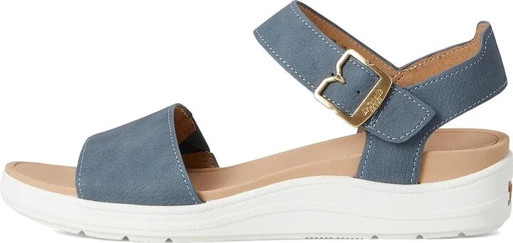 Dr. Scholl's Time Sky Women's Wedge Shoes Oxide Blue Smooth : 11 M, Canvas/Textile - Image 6