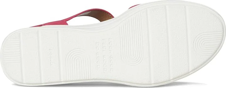 Dr. Scholl's Time Sky Women's Wedge Shoes Pink Punch Faux Leather : 9 M, Canvas/Textile - Image 3