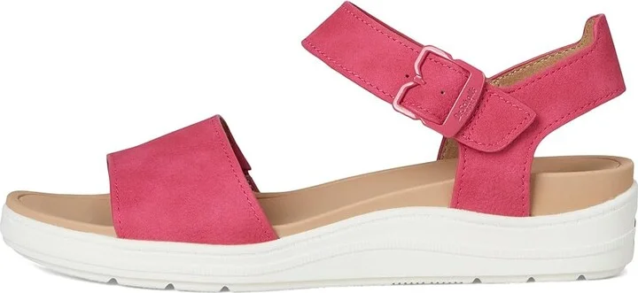 Dr. Scholl's Time Sky Women's Wedge Shoes Pink Punch Faux Leather : 9 M, Canvas/Textile - Image 6