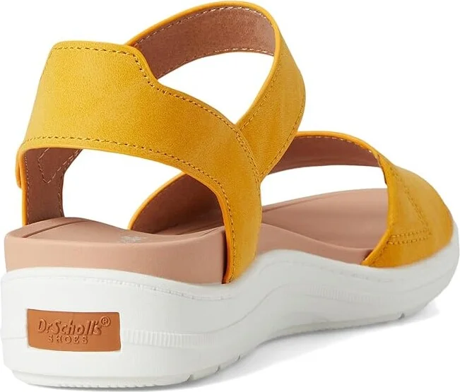 Dr. Scholl's Time Sky Women's Wedge Shoes Sunset Yellow Smooth : 8 M, Canvas/Textile - Image 4