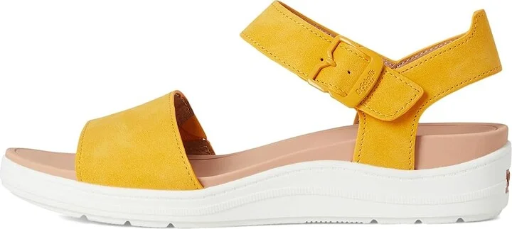 Dr. Scholl's Time Sky Women's Wedge Shoes Sunset Yellow Smooth : 8 M, Canvas/Textile - Image 6