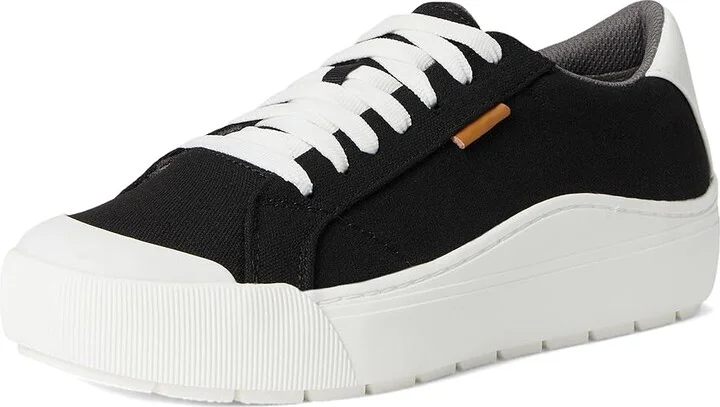 Dr. Scholl's Time Sneaker Women's Shoes Black Canvas : 8 M, Leather - Image 5