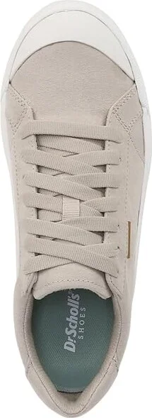 Dr. Scholl's Time Sneaker Women's Shoes Oyster Microfiber : 8.5 M, Leather - Image 2