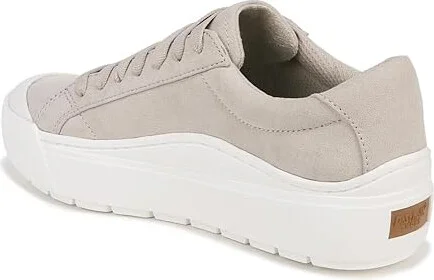 Dr. Scholl's Time Sneaker Women's Shoes Oyster Microfiber : 8.5 M, Leather - Image 4