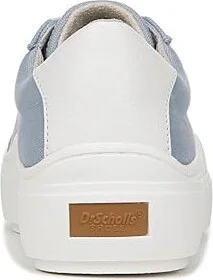 Dr. Scholl's Time Sneaker Women's Shoes Summer Blue Canvas : 7.5 M, Leather - Image 4