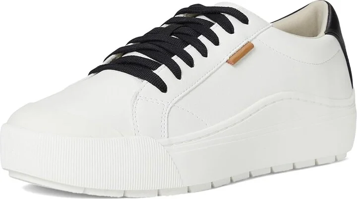Dr. Scholl's Time Sneaker Women's Shoes White/Black Smooth : 11 M, Leather - Image 5