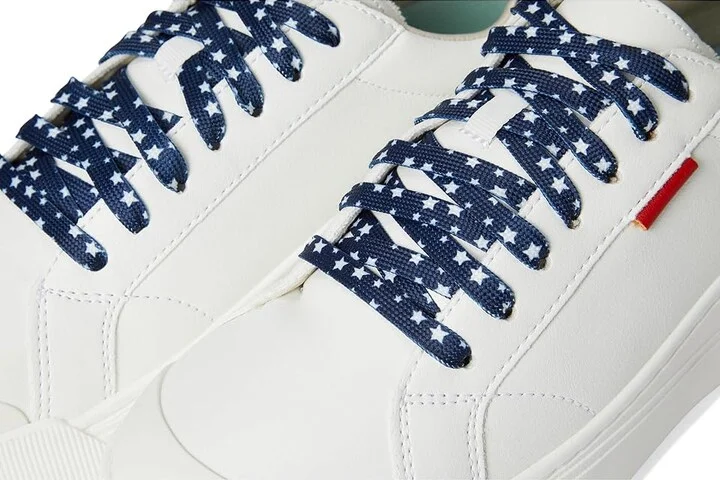 Dr. Scholl's Time Sneaker Women's Shoes White/Blue/Red : 7.5 M, Leather - Image 7