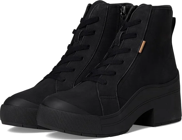 Dr. Scholl's Time Up Lace-Up Short Boots Women's Boots Black : 8.5 M, Synthetic