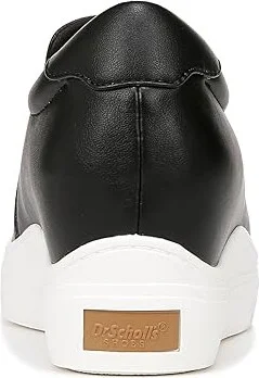 Dr. Scholl's Time Wedge Sneaker Women's Shoes Black Smooth : 8 M - Image 4