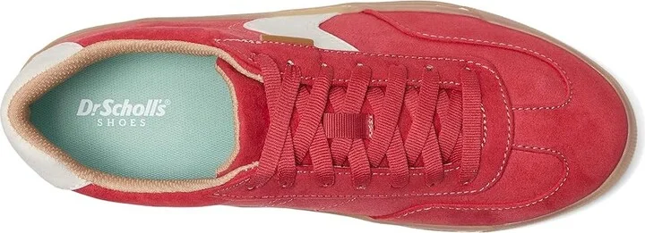 Dr. Scholl's Time Win Lace-Up Women's Shoes Red Cherry Fabric : 8 M, Canvas/Rubber - Image 2