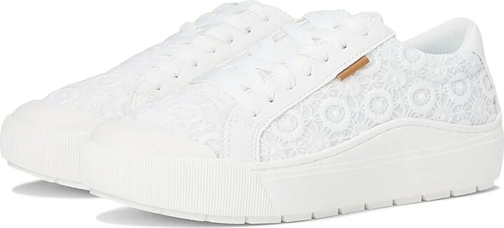 Dr. Scholl's Time Women's Shoes White Crochet Lace Fabric : 10 M, Synthetic