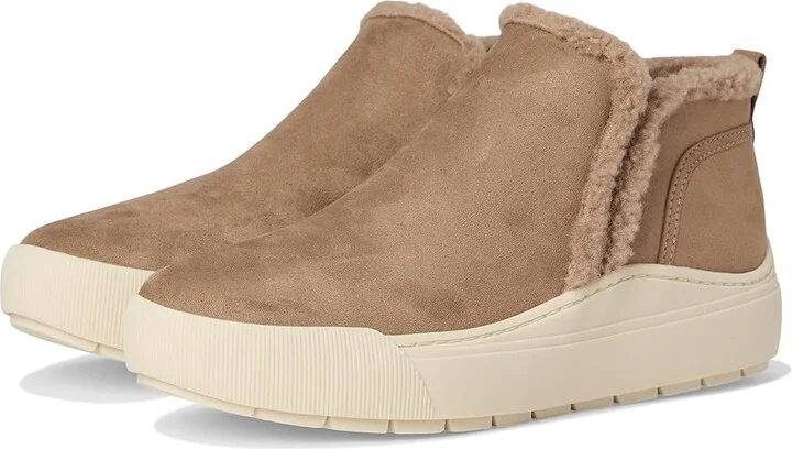 Dr. Scholl's Time Yo Booties Women's Boots Mocha Taupe Fabric : 9.5 W