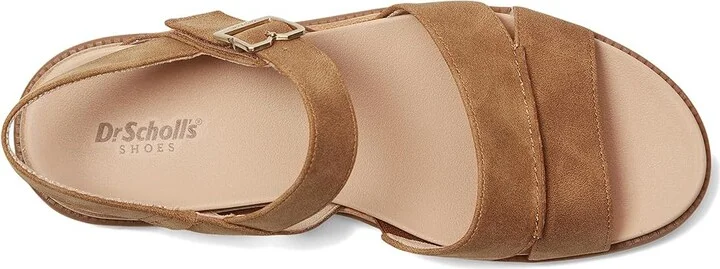 Dr. Scholl's Timeless Fun Women's Wedge Shoes Honey Brown Smooth : 9 M, Faux Leather - Image 2