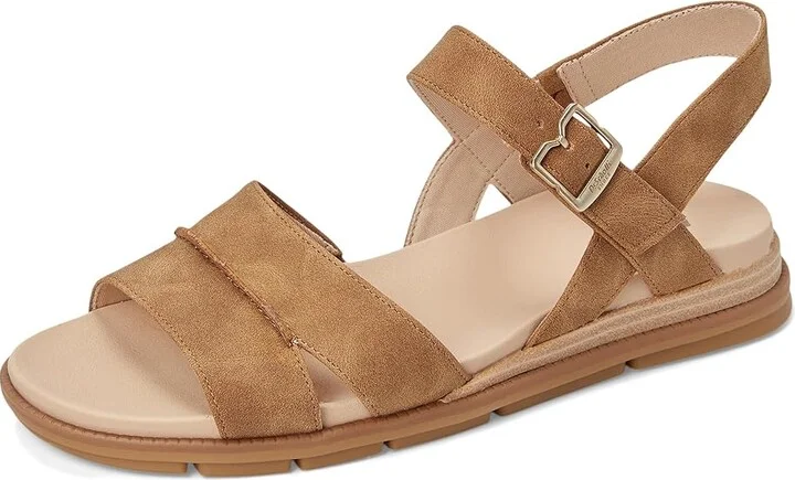 Dr. Scholl's Timeless Fun Women's Wedge Shoes Honey Brown Smooth : 9 M, Faux Leather - Image 5