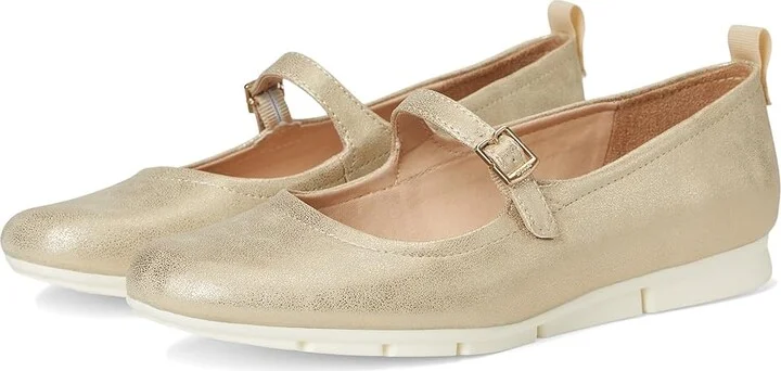 Dr. Scholl's Timeless Jane Women's Shoes Gold Smooth : 7.5 M, Leather