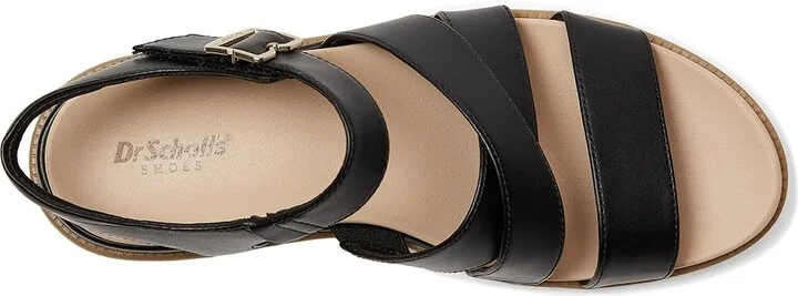 Dr. Scholl's Timeless Life Women's Wedge Shoes Black Smooth : 6.5 M, Faux Leather - Image 2