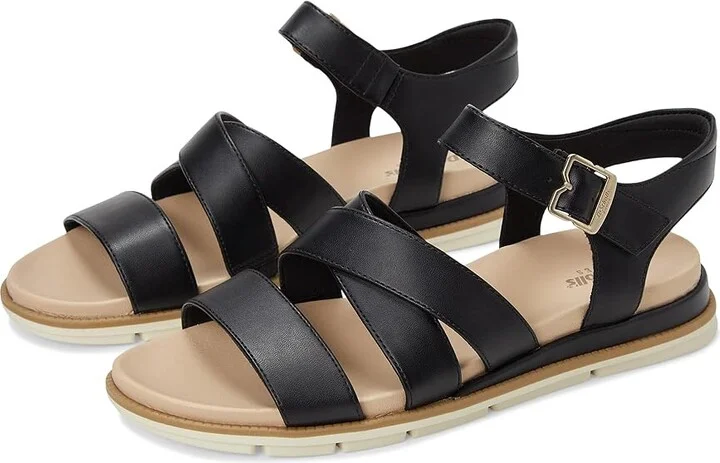Dr. Scholl's Timeless Life Women's Wedge Shoes Black Smooth : 6.5 M, Faux Leather