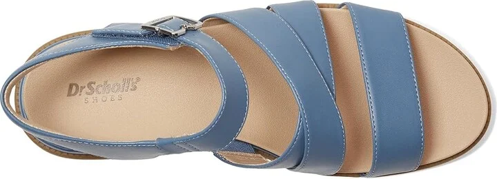 Dr. Scholl's Timeless Life Women's Wedge Shoes Blue Horizon Smooth : 8 M, Faux Leather - Image 2