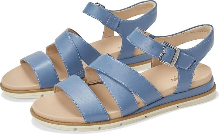 Dr. Scholl's Timeless Life Women's Wedge Shoes Blue Horizon Smooth : 8 M, Faux Leather