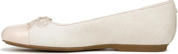 Dr. Scholl's Wexley Bow Ballet Flat Women's Flat Shoes Off-White Dream Girl : 7 M, Leather - Image 5