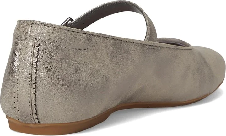 Dr. Scholl's Wexley Jane Mary Jane Shoes Women's Flat Shoes Pewter Grey : 7.5 M, Faux Leather/Textile - Image 4