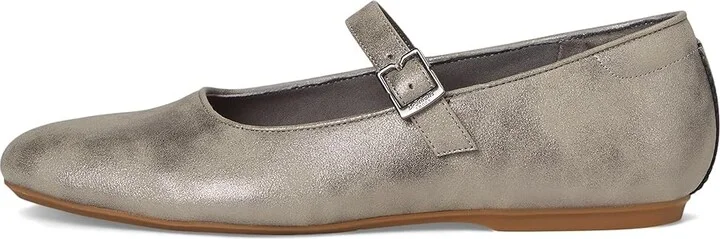 Dr. Scholl's Wexley Jane Mary Jane Shoes Women's Flat Shoes Pewter Grey : 7.5 M, Faux Leather/Textile - Image 6