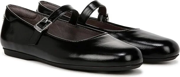 Dr. Scholl's Wexley Jane Women's Flat Shoes Black Smooth : 9 W, Polyester