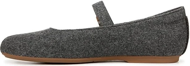 Dr. Scholl's Wexley Jane Women's Flat Shoes Charcoal Wool : 7.5 W, Polyester - Image 5
