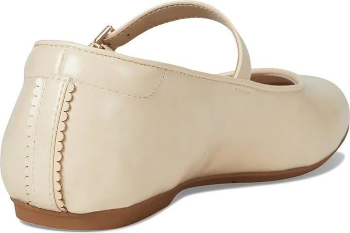 Dr. Scholl's Wexley Jane Women's Flat Shoes Ivory Beige Smooth : 8.5 M, Polyester - Image 4