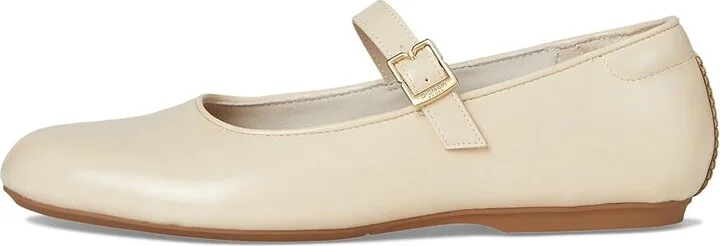 Dr. Scholl's Wexley Jane Women's Flat Shoes Ivory Beige Smooth : 8.5 M, Polyester - Image 6