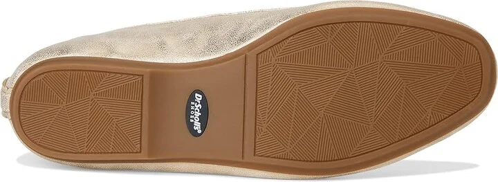 Dr. Scholl's Wexley Jane Women's Flat Shoes Light Gold Smooth : 10 M, Polyester - Image 3