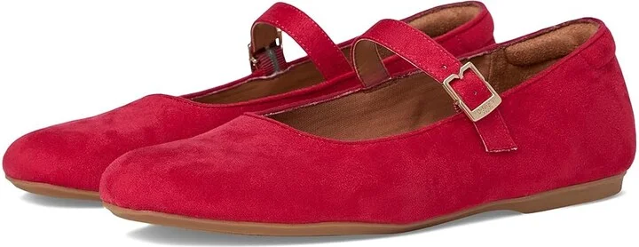 Dr. Scholl's Wexley Jane Women's Flat Shoes Red : 11 M, Polyester