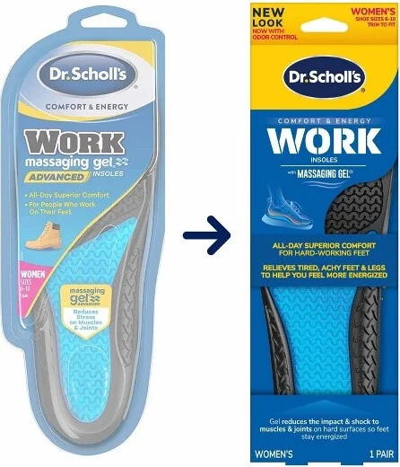 Dr. Scholl's with Massaging Gel Women's Work All-Day Superior Comfort Shoe Insoles - 1 Pair - Size 6-10 - Image 2