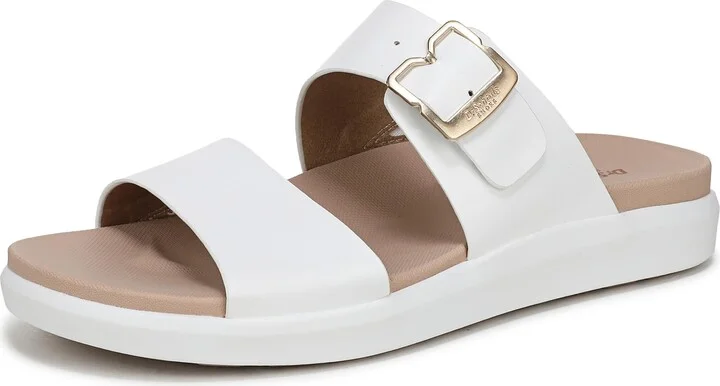 Dr. Scholl's Women's All Time Slide Sandal White 8.5 M