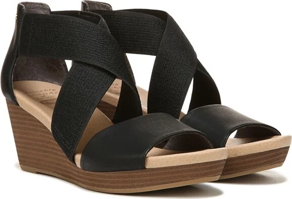 Dr. Scholl's Women's Barton Band Wedge Sandal Brown 11 M - Image 3