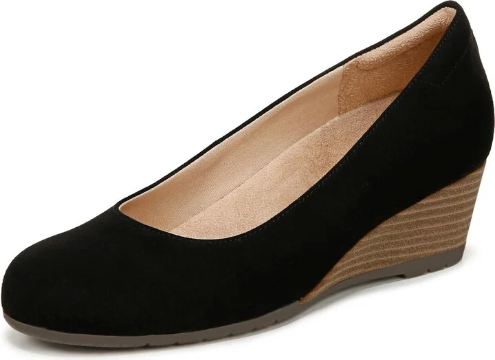 Dr. Scholl's Womens Be Flex Pump Black Fabric 6 M