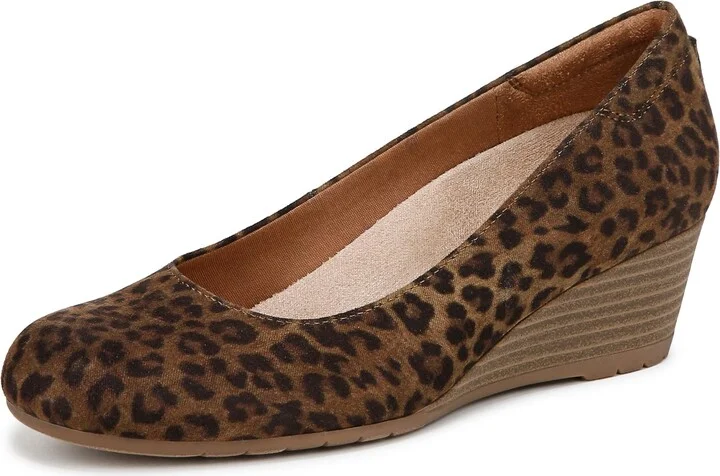 Dr. Scholl's Womens Be Flex Pump Leopard Fabric 10 M