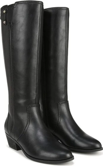 Dr. Scholl's Womens Brilliance High Shaft Boots Whiskey Brown Wide Calf 8 M - Image 3