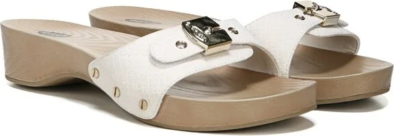 Dr. Scholl's Women's Classic Slide Sandals Black Snake 9 M - Image 3