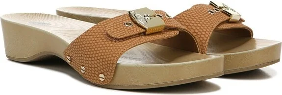 Dr. Scholl's Women's Classic Slide Sandals Black Snake 9 M - Image 4
